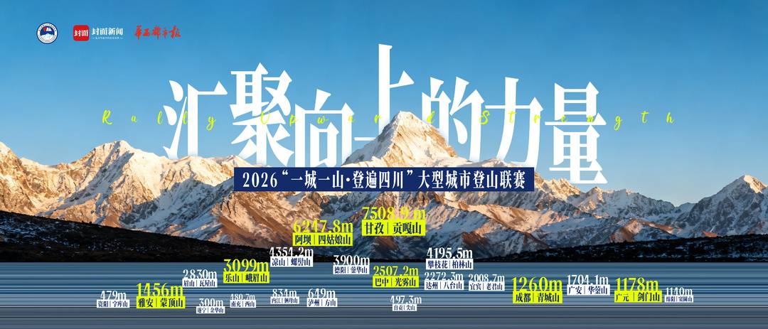 2026“一城一山·登遍四川”大型城市登山联赛重磅官宣，邀你赴一场蜀山之约插图